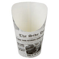 Choice Medium 5.5 oz. Paper Scoop Cup with Newsprint Design - 50/Pack