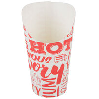 Choice Large 7.5 oz. Paper Scoop Cup with Hot Food Print Design - 1000/Case