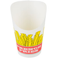 Choice Medium 5.5 oz. Paper Scoop Cup with Fry Design - 50/Pack