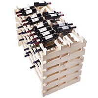 Franmara DD144-N Modularack Pro Double-Deep 144 Bottle Natural Wooden Modular Wine Rack