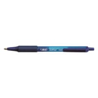 Bic SCSM11BE Soft Feel Blue Ink with Blue Barrel 1mm Retractable Ballpoint Pen - 12/Pack