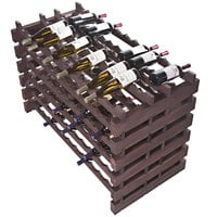 Franmara DD144-S Modularack Pro Double-Deep 144 Bottle Stained Wooden Modular Wine Rack