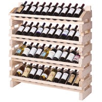 Franmara FD40-N Modularack Pro Full Display 40 Bottle Natural Wooden Modular Wine Rack