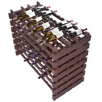 Franmara DD168-S Modularack Pro Double-Deep 168 Bottle Stained Wooden Modular Wine Rack