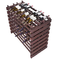 Franmara DD192-S Modularack Pro Double-Deep 192 Bottle Stained Wooden Modular Wine Rack