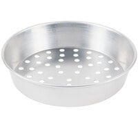 American Metalcraft PA90092 9 inch x 2 inch Perforated Standard Weight Aluminum Tapered / Nesting Pizza Pan