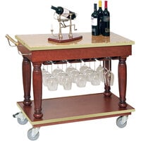 Bon Chef 50174 38 inch x 18 inch x 32 inch Wine / Beverage Cart