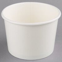 Choice 12 oz. White Double Poly-Coated Paper Food Cup - 1000/Case