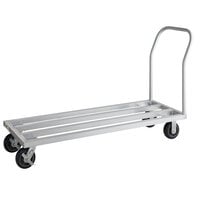 Regency 20 inch x 60 inch Mobile Aluminum Dunnage Rack - 1600 lb. Capacity