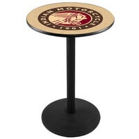 Holland Bar Stool L214B3628Indn-HD 30 inch Round Indian Motorcycle Pub Table with Black Round Base
