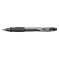 Bic VLGB11BK Velocity Black Ink with Black Barrel 1.6mm Retractable Ball Point Pen - 12/Pack