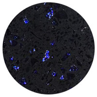 Art Marble Furniture Q409 54" Round Blue Galaxy Quartz Tabletop