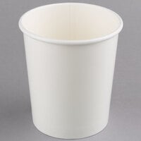 Choice 32 oz. White Double Poly-Coated Paper Food Cup - 50/Pack