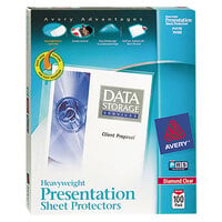 Avery® 74100 8 1/2 inch x 11 inch Diamond Clear Heavy Weight Acid-Free Sheet Protectors - 100/Box