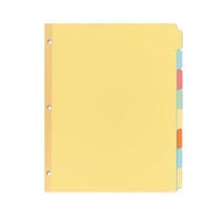 Avery® 11509 Write-On 8-Tab Multi-Color Paper Divider Set - 24/Box