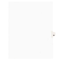 Avery 1040 Individual Legal Exhibit #40 Side Tab Divider - 25/Pack