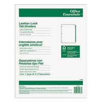 Avery® Office Essentials 11483 Pre-Printed Black Leather 25-Tab A-Z Dividers
