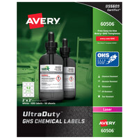 Avery® 60506 UltraDuty 2" x 2" GHS Chemical Labels for Laser Printers - 600/Box