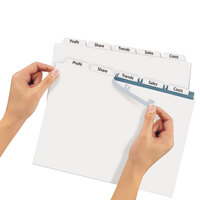 Avery® 11440 Index Maker Extra Wide 5-Tab Divider Set with Clear Label Strip - 5/Pack