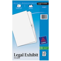 Avery® 11371 Premium Collated 1-25 Side Tab Table of Contents Legal Exhibit Dividers