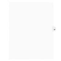 Avery 1037 Individual Legal Exhibit #37 Side Tab Divider - 25/Pack