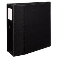 Avery® 8901 Black Durable Non-View Binder with 5" Locking One Touch EZD Rings, Thumb Notch, and Spine Label Holder