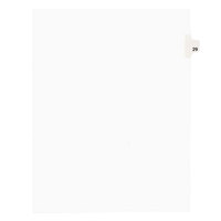 Avery 1029 Individual Legal Exhibit #29 Side Tab Divider - 25/Pack