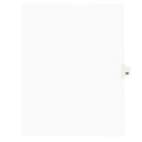 Avery 1038 Individual Legal Exhibit #38 Side Tab Divider - 25/Pack