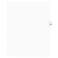 Avery 1035 Individual Legal Exhibit #35 Side Tab Divider - 25/Pack