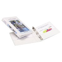 Avery® 27726 White Mini Durable View Binder with 1/2 inch Round Rings
