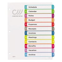 Avery® 11843 12-Tab Multi-Color Customizable Table of Contents Dividers
