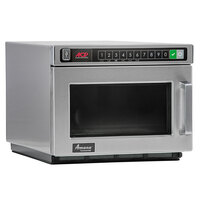 Amana HDC1815 Heavy-Duty Stainless Steel Commercial Microwave with Push Button Controls - 208/240V, 1800W
