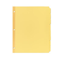 Avery® 11505 Write-On 8-Tab Buff Paper Divider Set - 24/Box