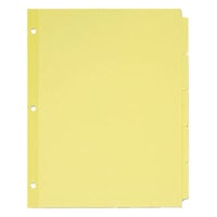 Avery® 11501 Write-On 5-Tab Buff Paper Divider Set - 36/Box