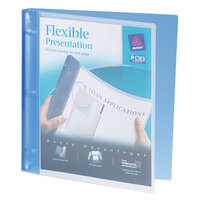 Avery® 17670 Blue Flexi-View Binder with 1/2 inch Round Rings