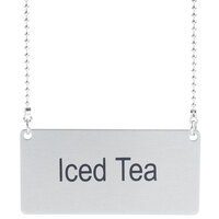Coffee Chafer Name Plate - Iced Tea