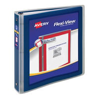 Avery® 17638 Navy Blue Flexi-View Binder With 1 1/2" Round Rings