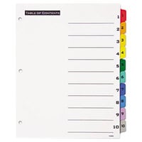 Avery® Office Essentials 11671 Table 'n Tabs Multi-Color 10-Tab Dividers