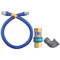 Dormont 16100BPQ72 SnapFast® 72 inch Gas Connector Kit with Elbow - 1 inch Diameter