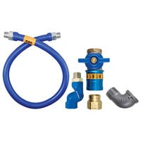 Dormont 1650BPCFS60 Safety Quik® 60" Gas Connector Kit with Swivel MAX®, and Elbow - 1/2" Diameter