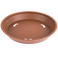 Choice 9 inch Round Brown Plastic Diner Platter - 12/Pack