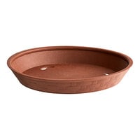 Choice 9" Round Brown Plastic Diner Platter - 12/Pack