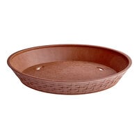 Choice 12" Round Brown Plastic Diner Platter - 12/Pack