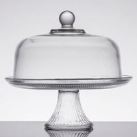 Anchor Hocking 86475L13 Canton 12 inch Glass Cake Stand / Punch Bowl Set