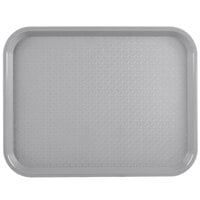 Vollrath 86105 10" x 14" Gray Plastic Fast Food Tray - 24/Case