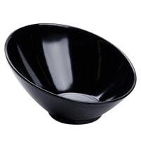 GET B-784-BK Black Elegance 5.5 oz. Black Slanted Melamine Bowl - 24/Case