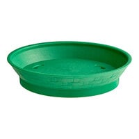 Choice 9" Round Green Plastic Diner Platter with Base - 12/Pack