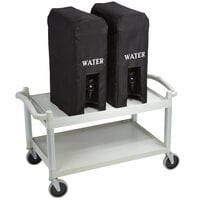 Cambro HYDRASTATIONPKG Hydration Station with Two 4.75 Gallon Insulated Beverage Dispensers and Cart