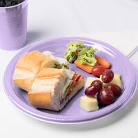 Creative Converting 28193031 10 inch Luscious Lavender Purple Plastic Plate - 20/Pack