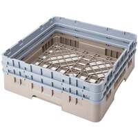 Cambro BR578184 Beige Camrack Full Size Open Base Rack with 2 Extenders